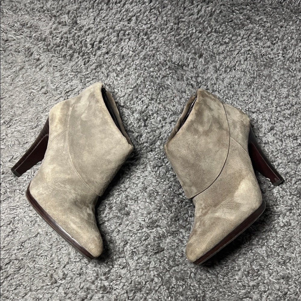 Banana Republic Suede Leather High Heel Ankle Booties size 7B